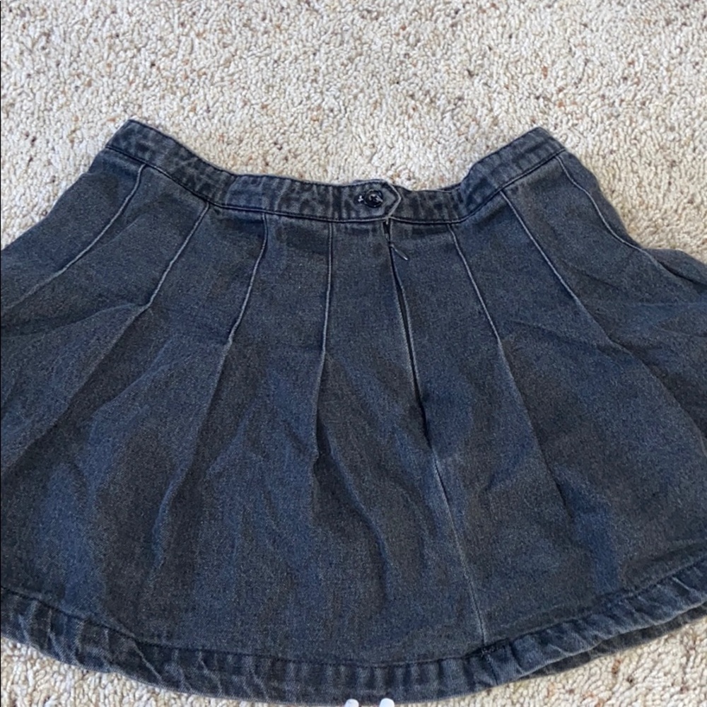 Black jean skirt